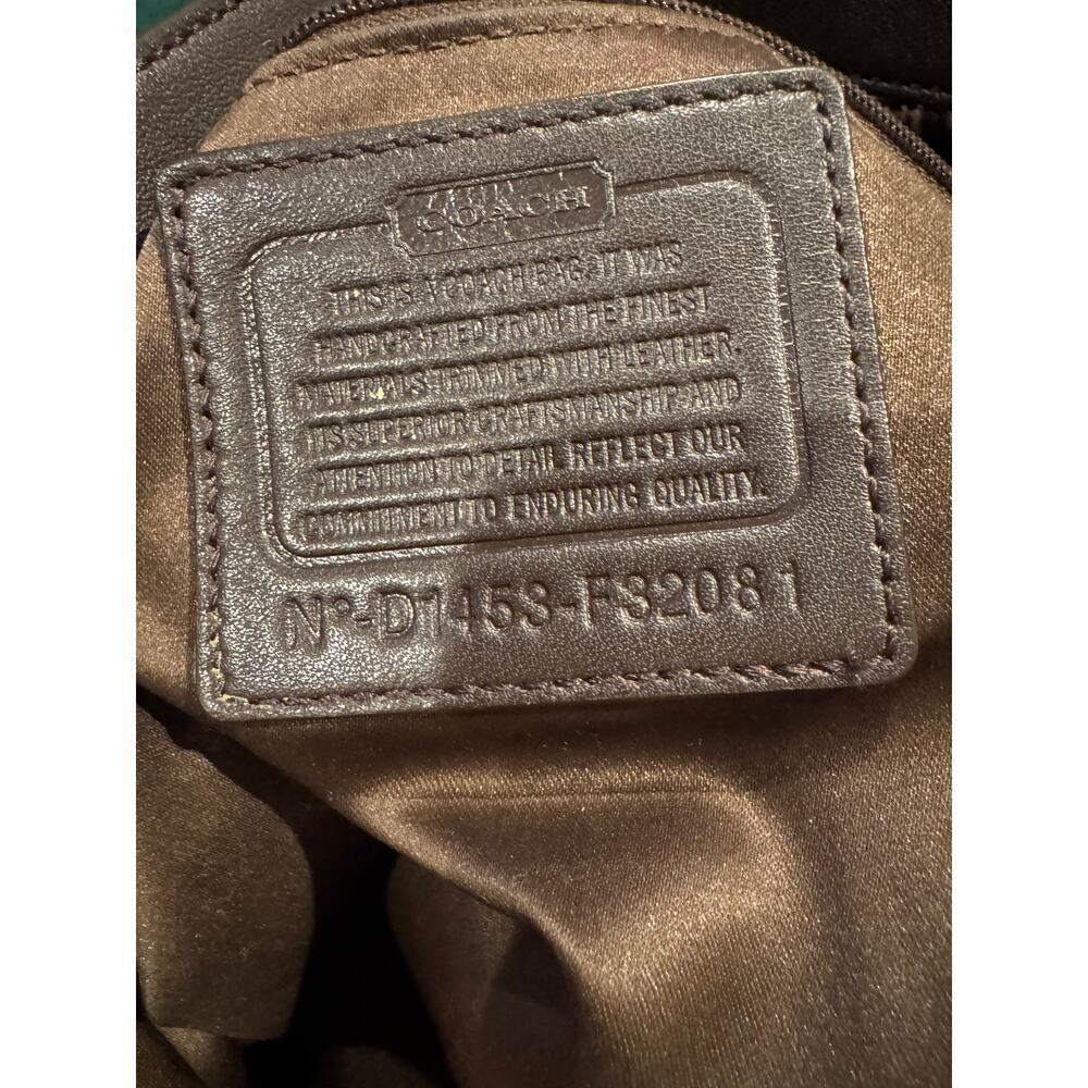 Coach Signature Canvas & Embossed Leather Shoulder Bag F32081 - Picture 5 of 6